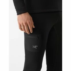 Arc'teryx Rho Heavyweight Bottom - Men's -Climbing Accessories Outlet Shop Rho Heavyweight Bottom Black Pocket Detail rsz 08867.1674240776
