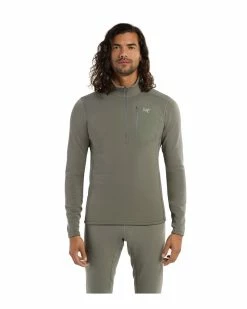 Arc'teryx Rho Heavyweight Zip Neck - Men's 10 Arc'teryx Rho Heavyweight Zip Neck - Men's -Climbing Accessories Outlet Shop Rho Heavyweight Zip Neck Forage Front View 53625.1675201748