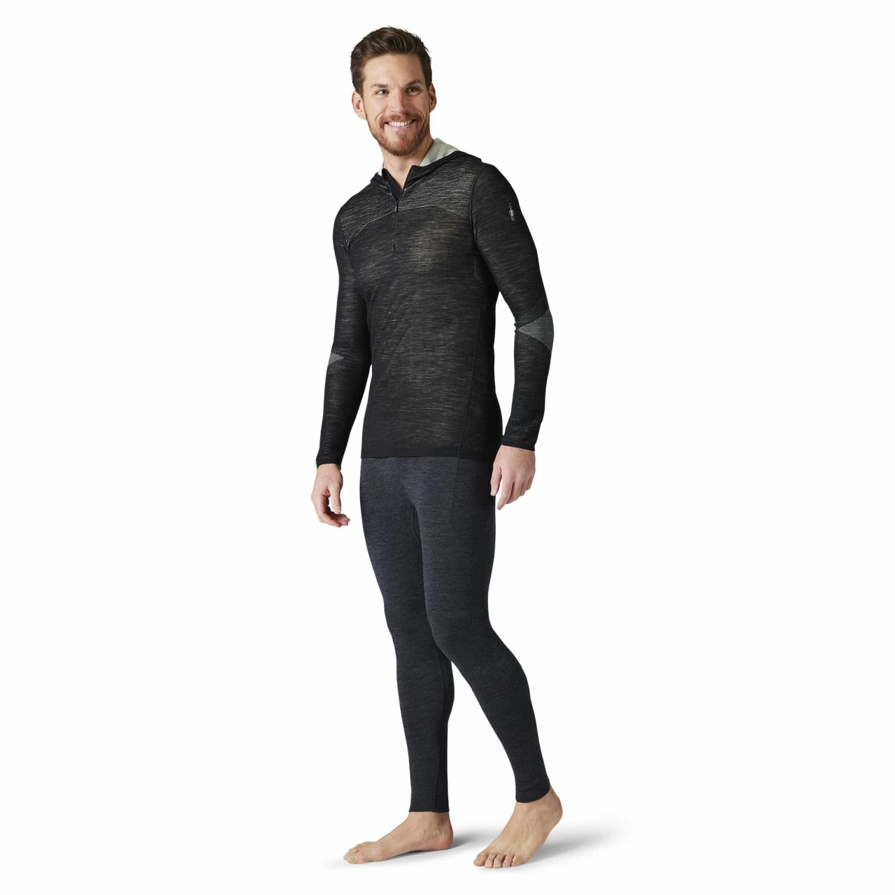 Smartwool Intraknit Thermal Merino Base Layer 1/2 Zip Hoodie - Men's 5 Smartwool Intraknit Thermal Merino Base Layer 1/2 Zip Hoodie - Men's - Image 5