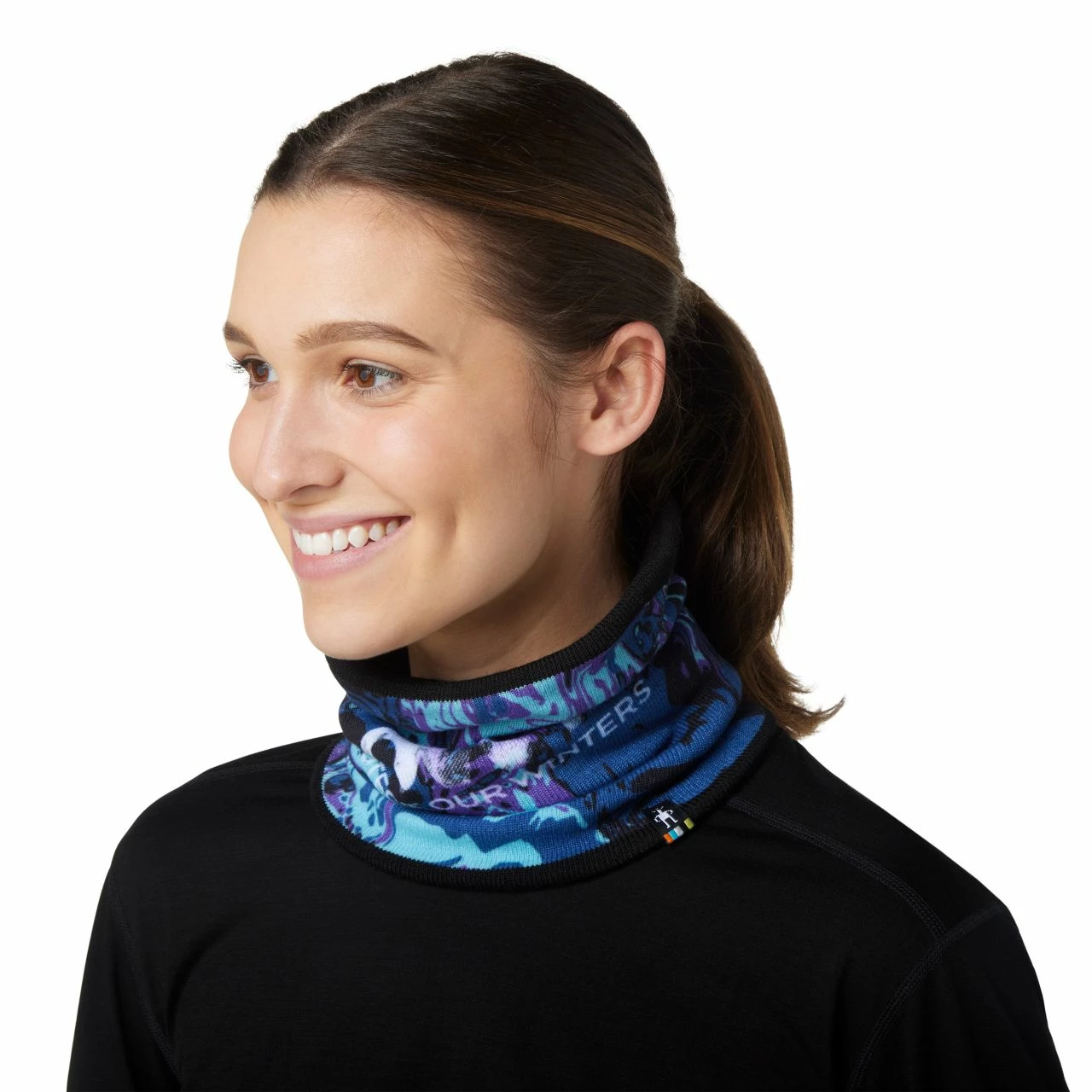 Smartwool POW Print Neck Gaiter 2 Smartwool POW Print Neck Gaiter - Image 2
