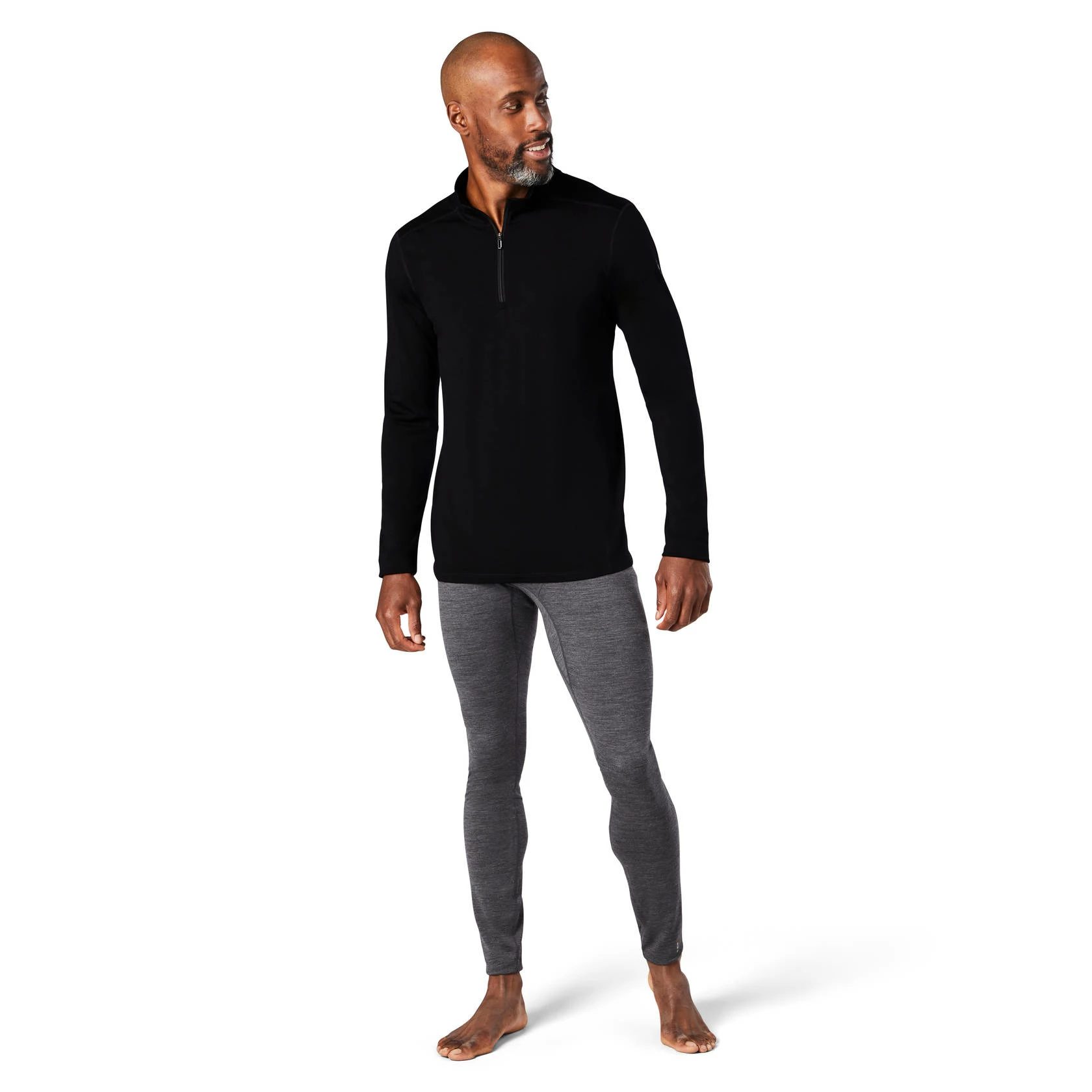 Smartwool Classic All-Season Merino Base Layer 1/4 Zip - Men's 2 Smartwool Classic All-Season Merino Base Layer 1/4 Zip - Men's - Image 2