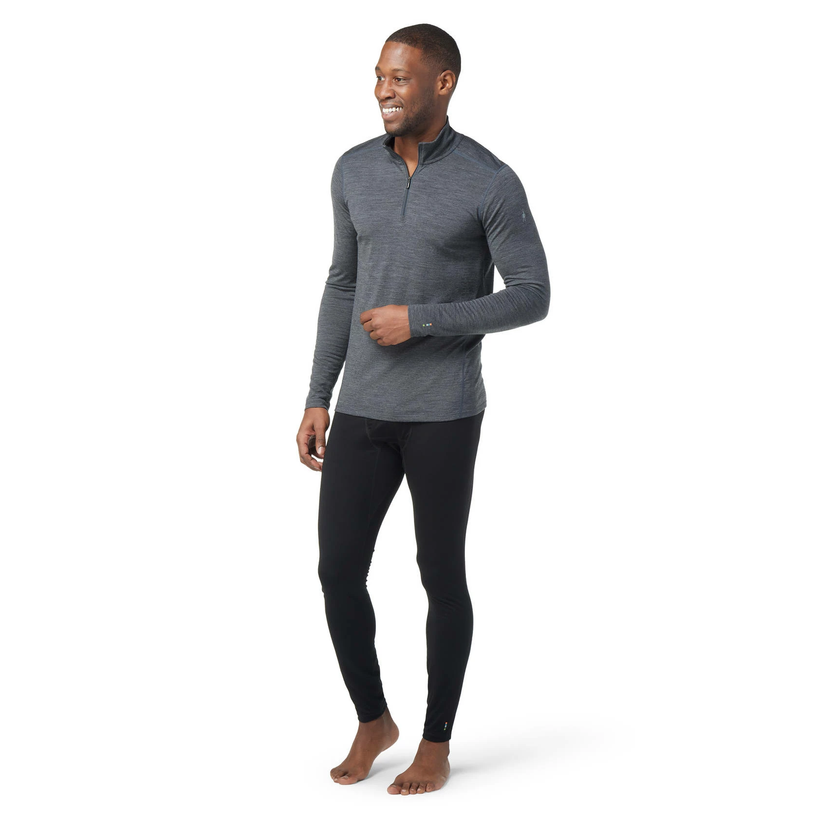 Smartwool Classic All-Season Merino Base Layer 1/4 Zip - Men's 5 Smartwool Classic All-Season Merino Base Layer 1/4 Zip - Men's - Image 5