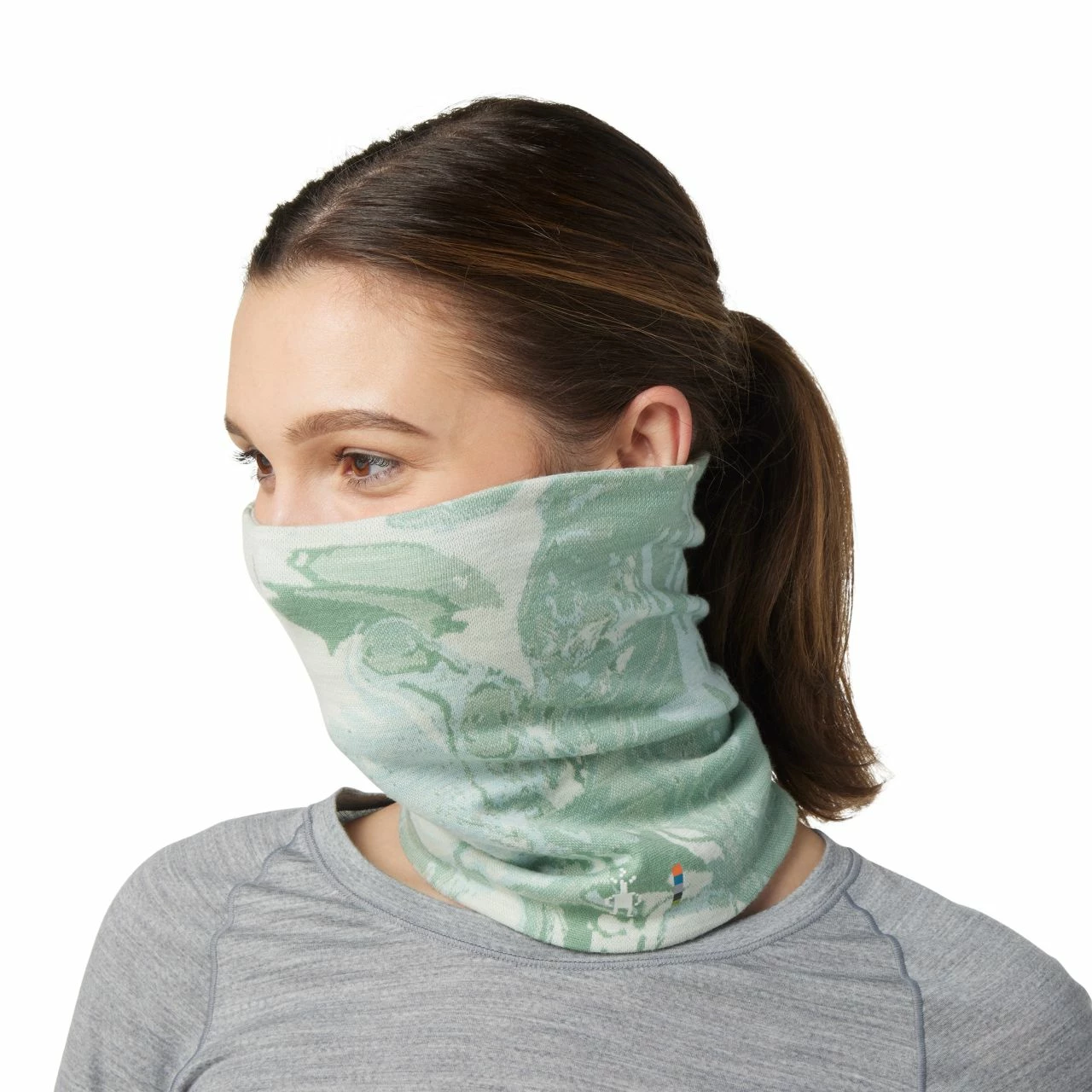 Smartwool Thermal Merino Reversible Pattern Neck Gaiter 2 Smartwool Thermal Merino Reversible Pattern Neck Gaiter - Image 2