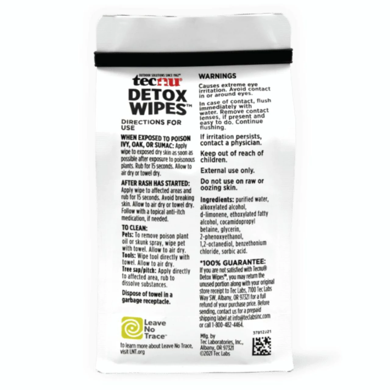 Tec Labs Tecnu Detox Wipes 2 Tec Labs Tecnu Detox Wipes - Image 2