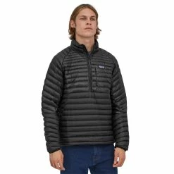 Patagonia AlpLight Down Pullover - Men's (Fall 2022) 12 Patagonia AlpLight Down Pullover - Men's (Fall 2022) -Climbing Accessories Outlet Shop WBF22 85550 BLK FH1 rsz 33842.1667245793