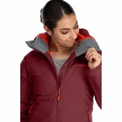 Rab Valiance Jacket - Women's 19 Rab Valiance Jacket - Women's -Climbing Accessories Outlet Shop Womens Valiance Jacket DeepHeather QDB 50 DEH DETAIL8 rsz 95989.1664564329