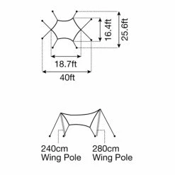 Snow Peak Amenity Tarp Hexa L Set 7 Snow Peak Amenity Tarp Hexa L Set -Climbing Accessories Outlet Shop amenity tarp hexa set large tp 851sr dimensions 01 rsz 68482.1675883091