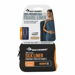 Sea To Summit Silk Travel Liner - Mummy W/ Hood 5 Sea To Summit Silk Travel Liner - Mummy W/ Hood -Climbing Accessories Outlet Shop asilkcshood silkliner mummyhood packaging 01 85090.1673380709