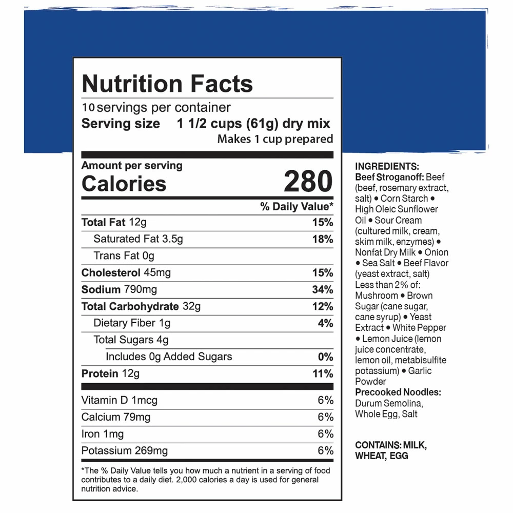 Mountain House Beef Stroganoff - No. 10 Can 2 Mountain House Beef Stroganoff - No. 10 Can - Image 2