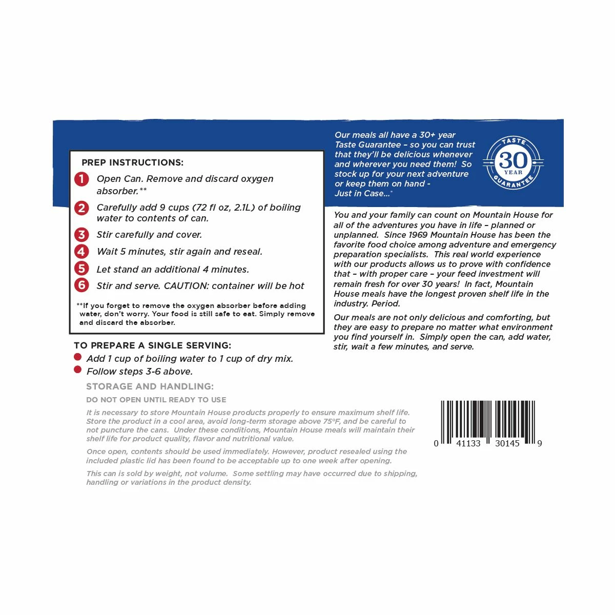 Mountain House Beef Stew - No. 10 Can 3 Mountain House Beef Stew - No. 10 Can - Image 3