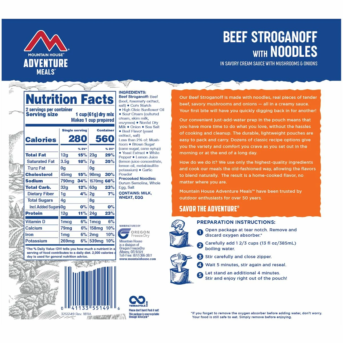 Mountain House Beef Stroganoff 2 Mountain House Beef Stroganoff - Image 2