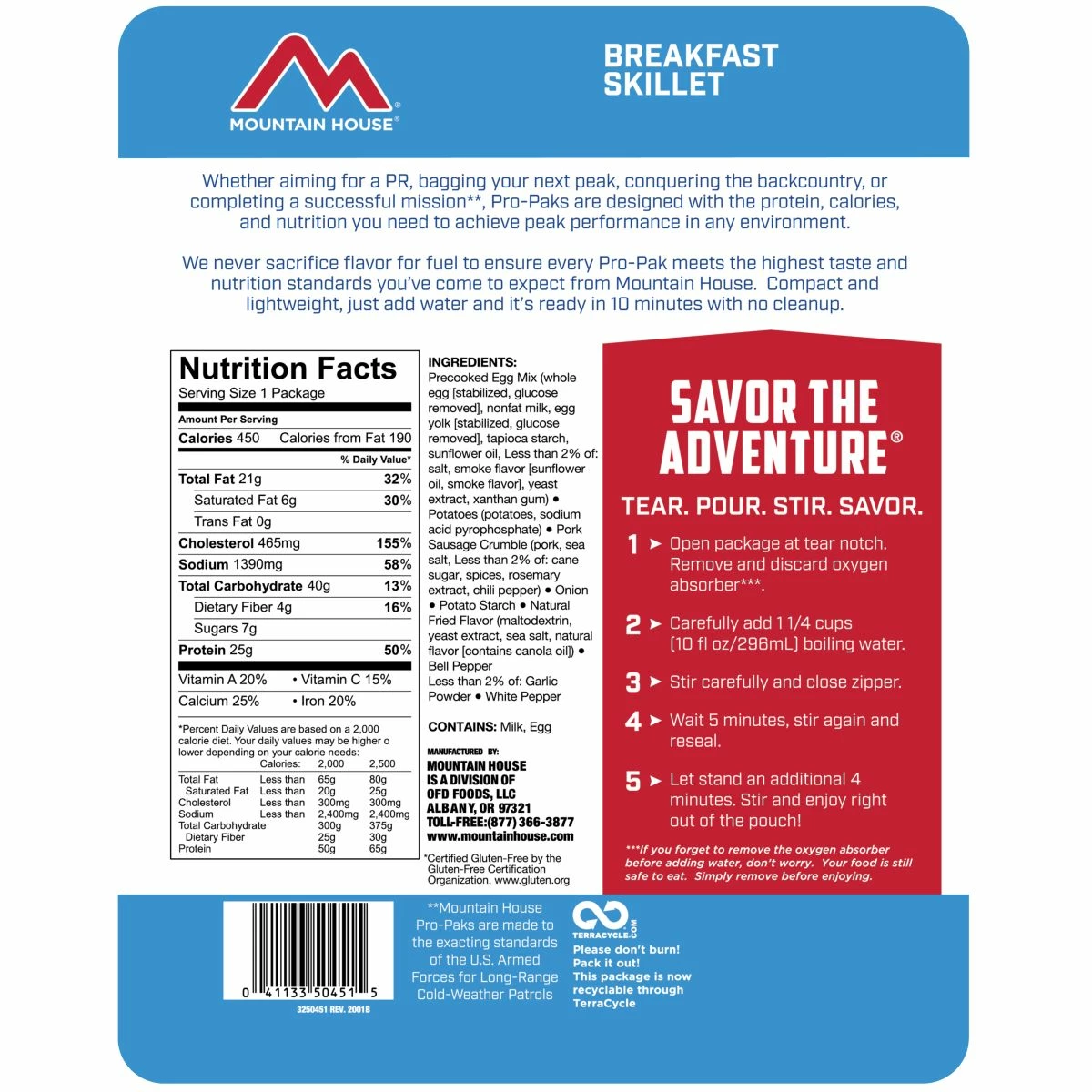 Mountain House Breakfast Skillet - Pro-Pak 2 Mountain House Breakfast Skillet - Pro-Pak - Image 2