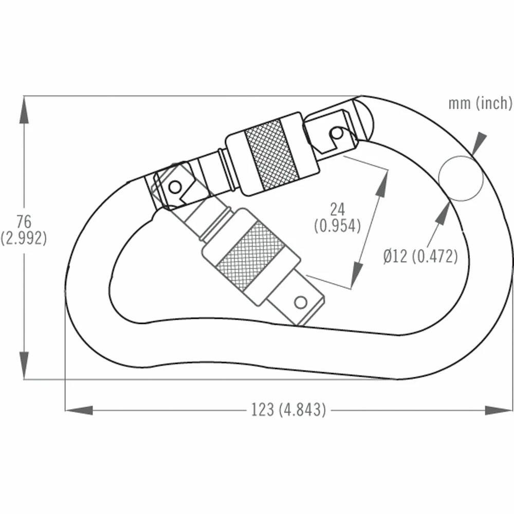 DMM 12mm Boa Steel Screwgate 1 DMM 12mm Boa Steel Screwgate