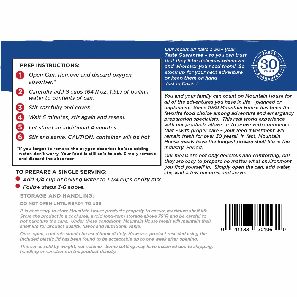 Mountain House Chili Mac With Beef - No. 10 Can 4 Mountain House Chili Mac With Beef - No. 10 Can - Image 4