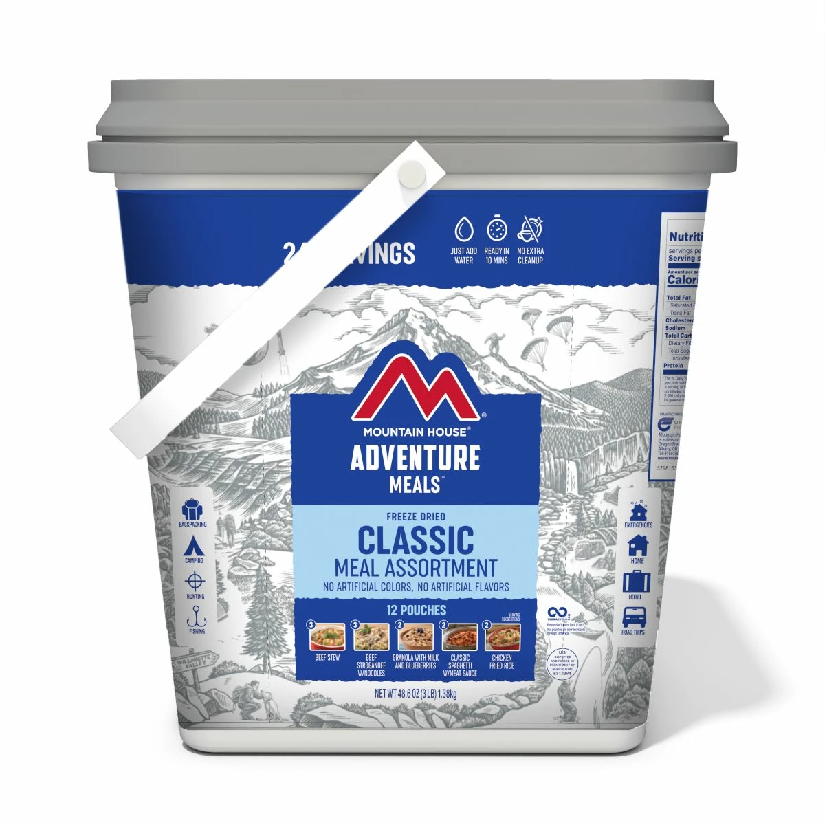 Mountain House Classic Assortment Bucket 1 Mountain House Classic Assortment Bucket