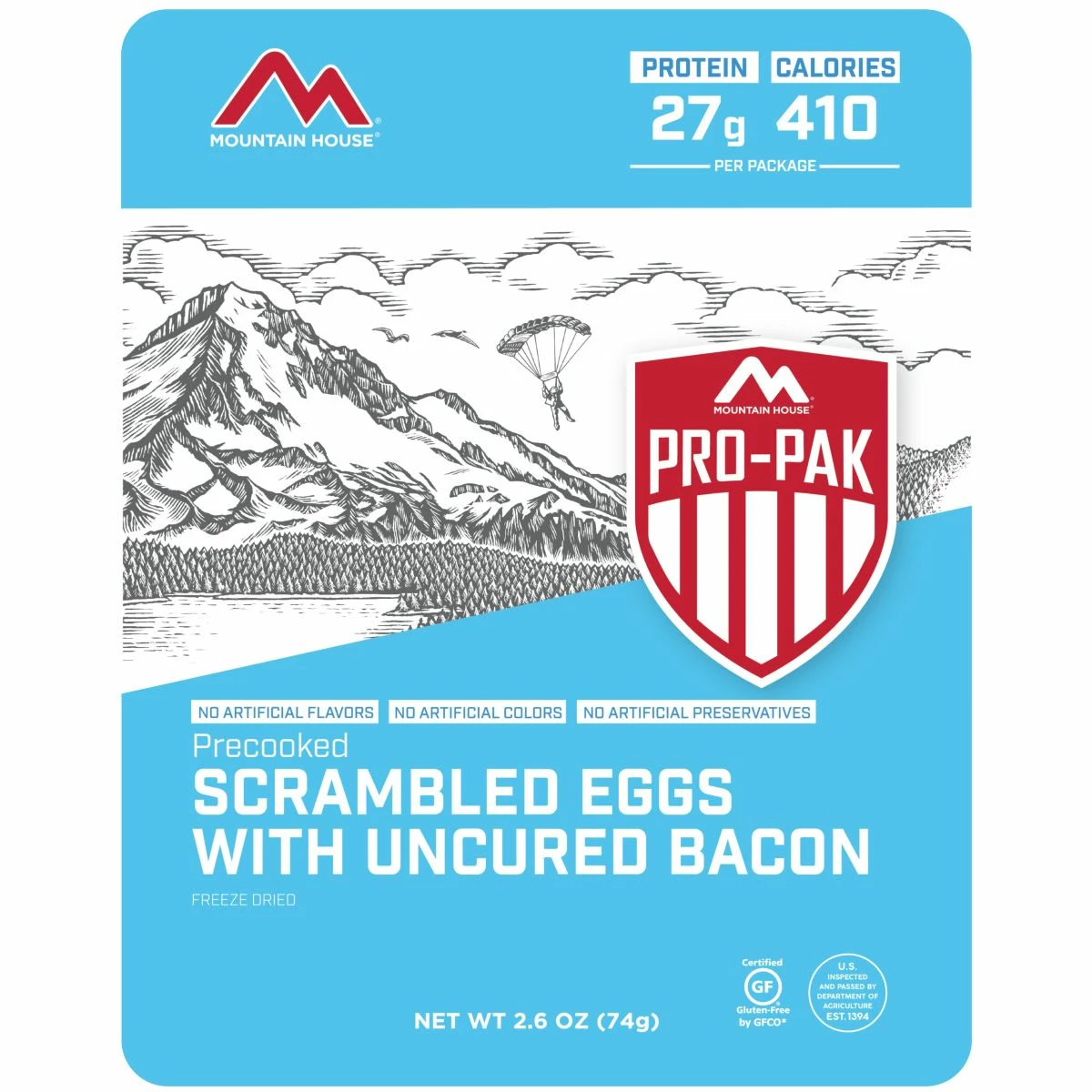 Mountain House Scrambled Eggs With Bacon - Pro-Pak 1 Mountain House Scrambled Eggs With Bacon - Pro-Pak