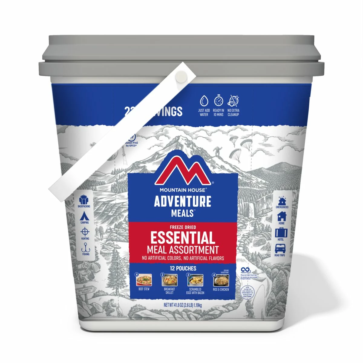 Mountain House Essential Assortment Bucket 1 Mountain House Essential Assortment Bucket