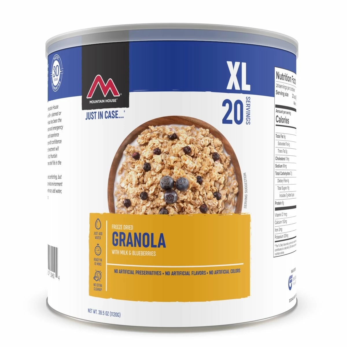 Mountain House Granola With Milk And Blueberries - No. 10 Can 1 Mountain House Granola With Milk And Blueberries - No. 10 Can
