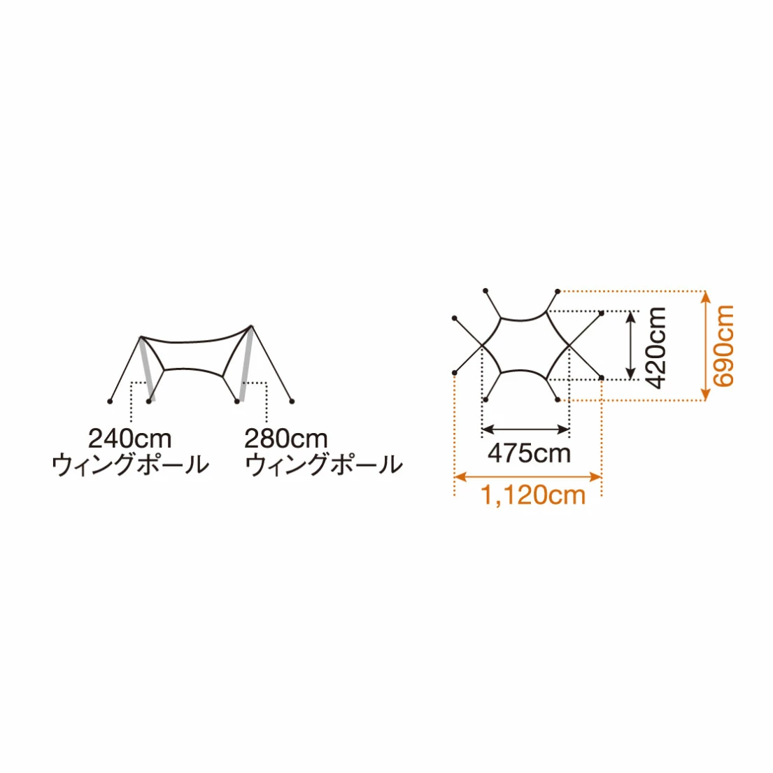 Snow Peak HD Hexa Tarp M 8 Snow Peak HD Hexa Tarp M - Image 8