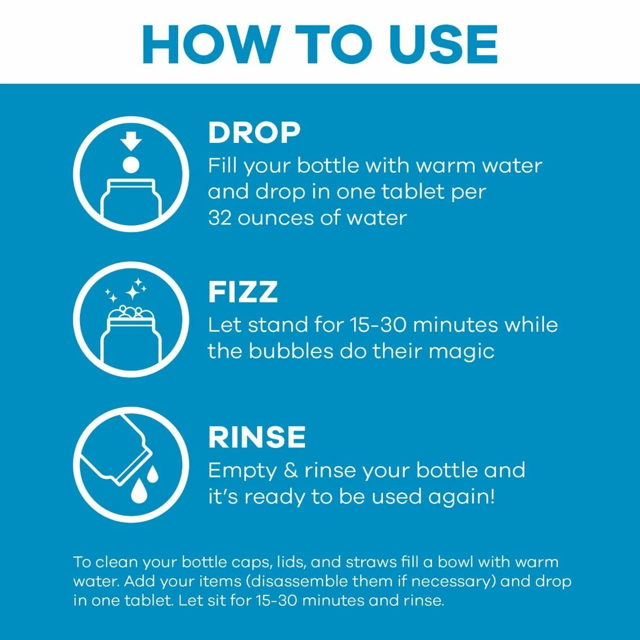 Hydro Flask Natural Cleaning Tablets - 15-Pack 4 Hydro Flask Natural Cleaning Tablets - 15-Pack - Image 4