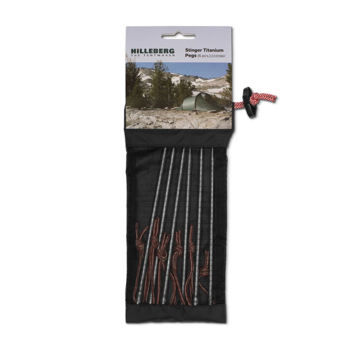 Hilleberg Stinger Titanium Tent Pegs - Set Of 6 1 Hilleberg Stinger Titanium Tent Pegs - Set Of 6
