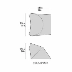 MSR H.U.B. Gear Shed 7 MSR H.U.B. Gear Shed -Climbing Accessories Outlet Shop hub gear shed 17 tentfloorplan 1 95640.1626822194