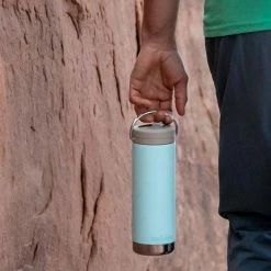 Klean Kanteen TKWide W/ Twist Cap - 16 Oz 9 Klean Kanteen TKWide W/ Twist Cap - 16 Oz -Climbing Accessories Outlet Shop k16tkwpt bt t twist water bottle twist straw cap closeup lifestyle rsz 52073.1672357849