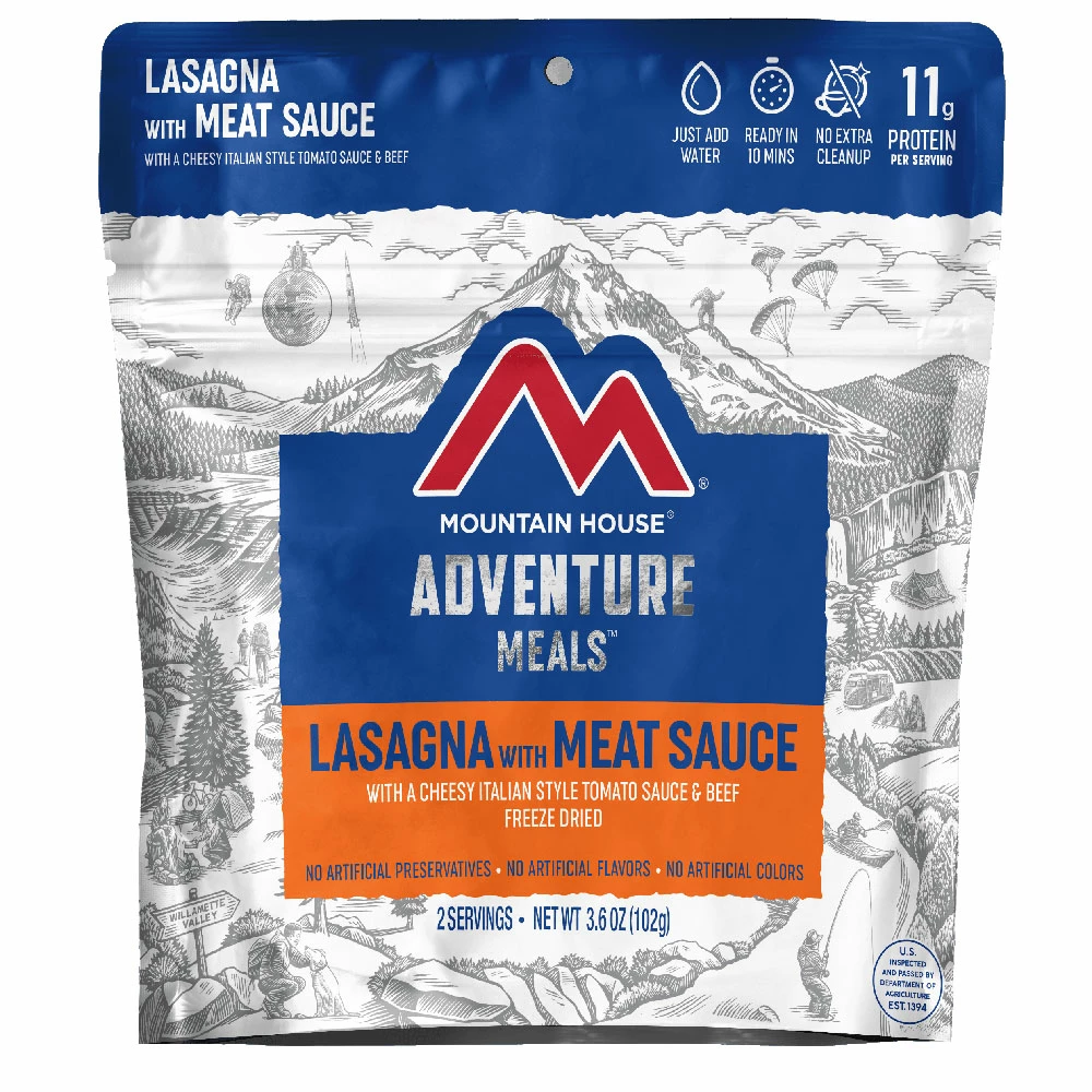 Mountain House Lasagna With Meat Sauce 1 Mountain House Lasagna With Meat Sauce