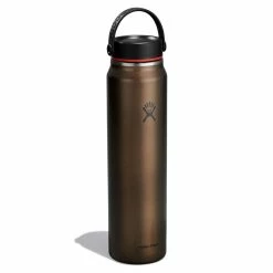 Hydro Flask 40 Oz. Lightweight Wide Mouth Trail Series 11 Hydro Flask 40 Oz. Lightweight Wide Mouth Trail Series -Climbing Accessories Outlet Shop lw40lw080 obsidian angled 1 1 rsz 82373.1667945469