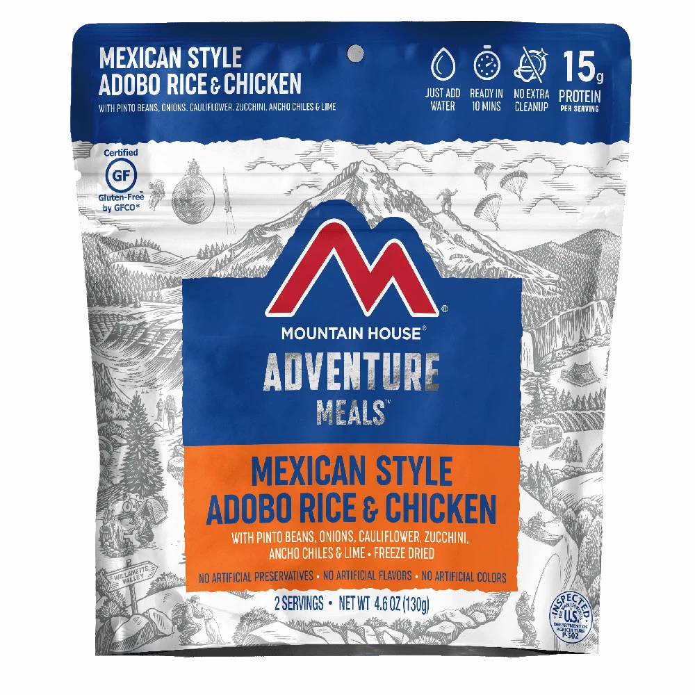 Mountain House Mexican Style Adobo Rice & Chicken 1 Mountain House Mexican Style Adobo Rice & Chicken