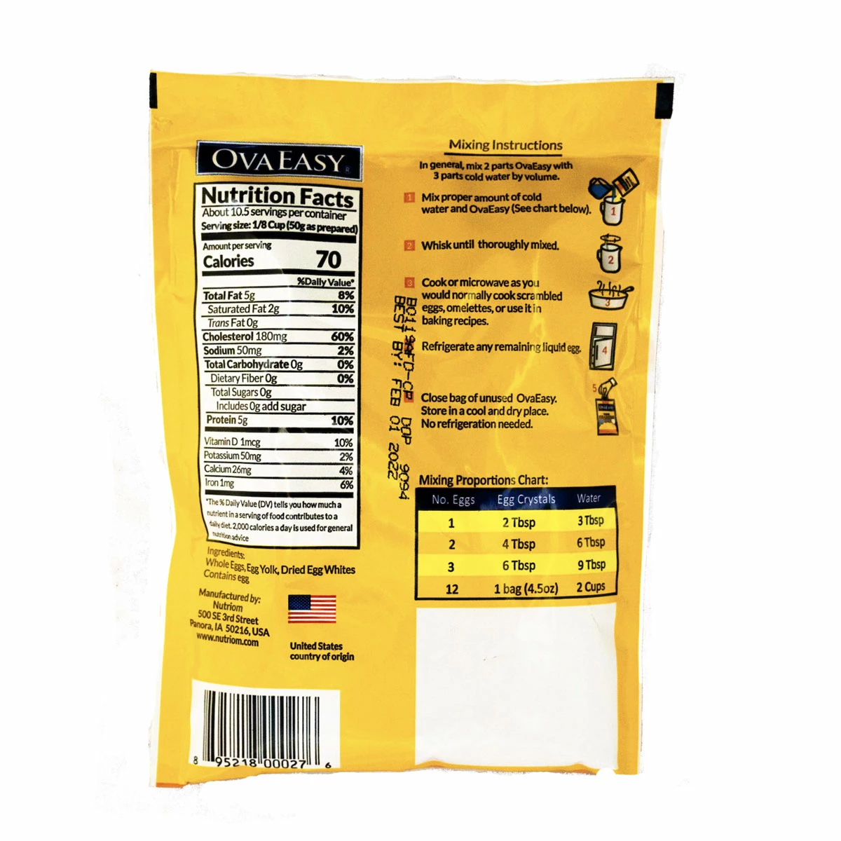 OvaEasy Whole Egg Crystals 4 OvaEasy Whole Egg Crystals - Image 4