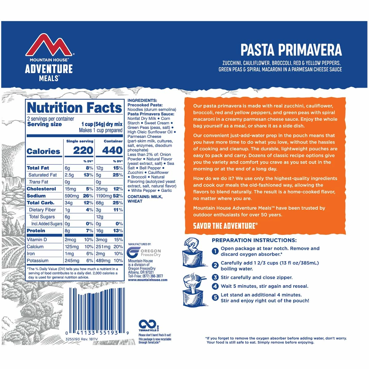 Mountain House Pasta Primavera 2 Mountain House Pasta Primavera - Image 2