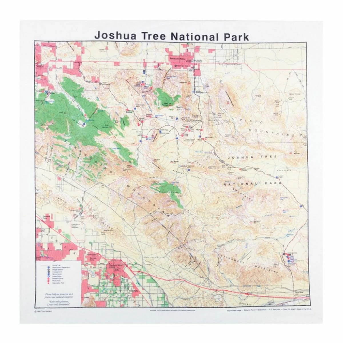 Liberty Mountain National Parks Topo Bandanas 2 Liberty Mountain National Parks Topo Bandanas - Image 2