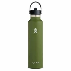 Hydro Flask 24 Oz Standard Mouth With Flex Straw Cap (Fall 2022) 11 Hydro Flask 24 Oz Standard Mouth With Flex Straw Cap (Fall 2022) -Climbing Accessories Outlet Shop s24fs olive 51284.1673481323.1280.1280 62154.1673481444