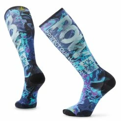 Smartwool Ski Zero Cushion POW Print OTC Socks - Men's