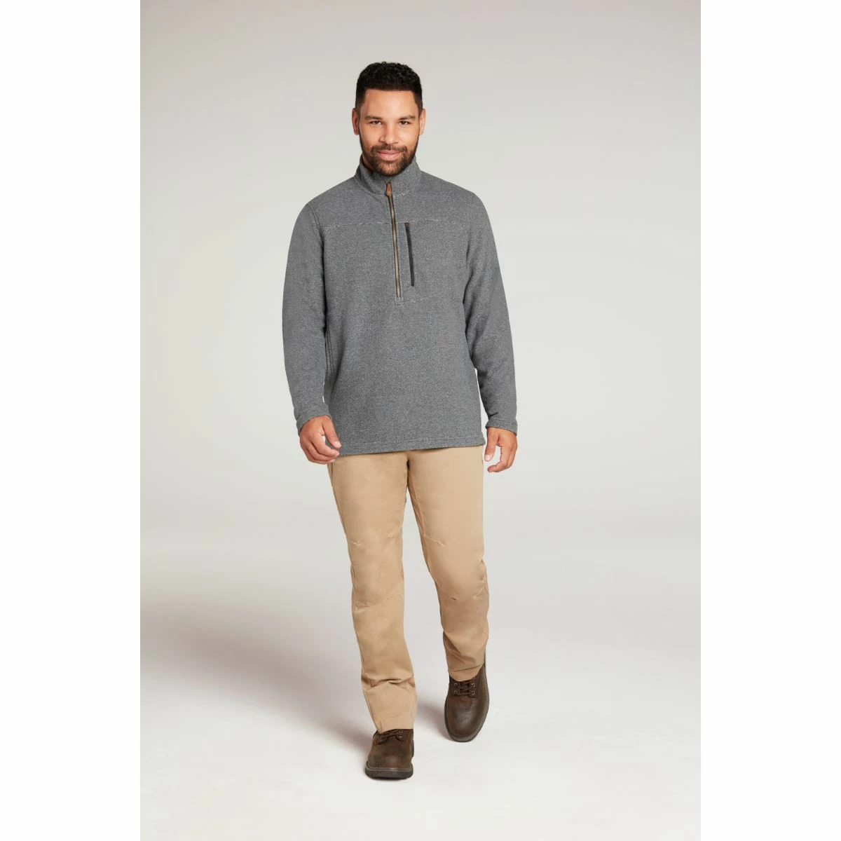 Sherpa Rolpa Zip Fleece Tee - Men's 3 Sherpa Rolpa Zip Fleece Tee - Men's - Image 3