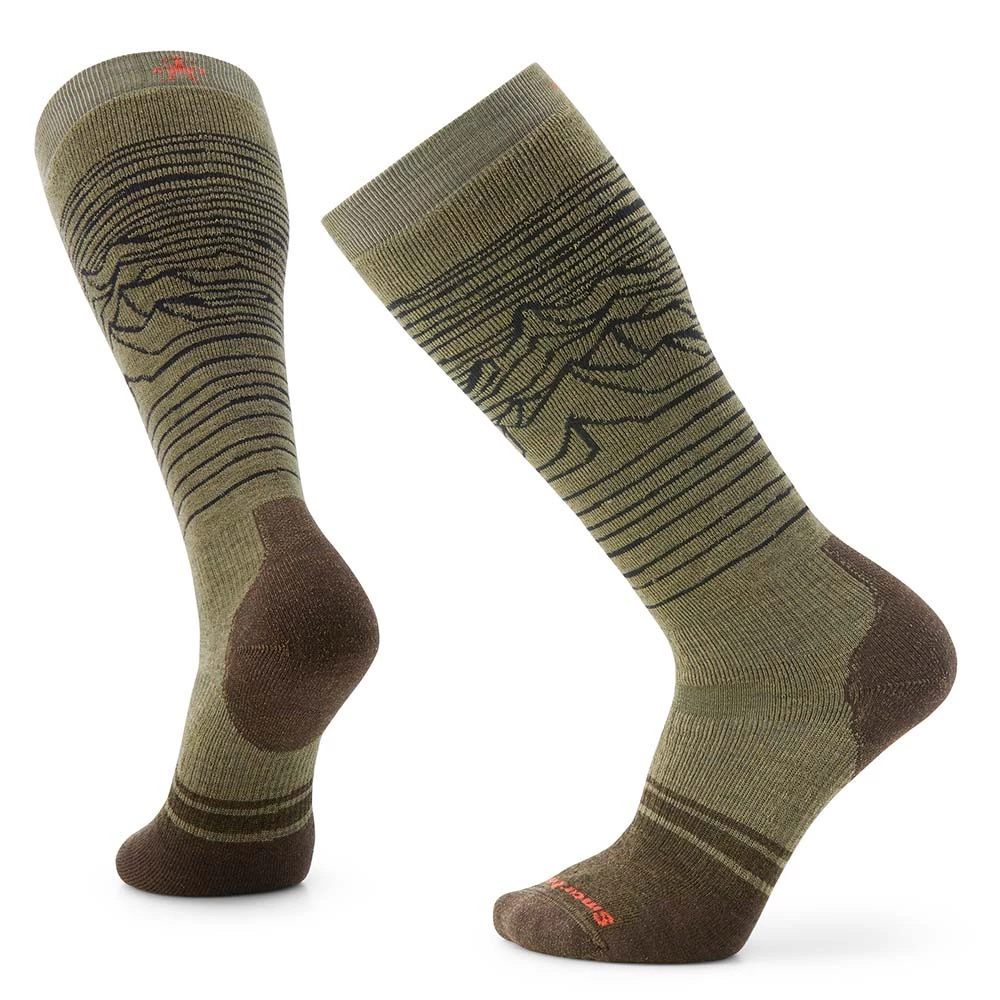 Smartwool Snowboard Full Cushion Iguchi Pattern OTC Socks - Men's 2 Smartwool Snowboard Full Cushion Iguchi Pattern OTC Socks - Men's - Image 2