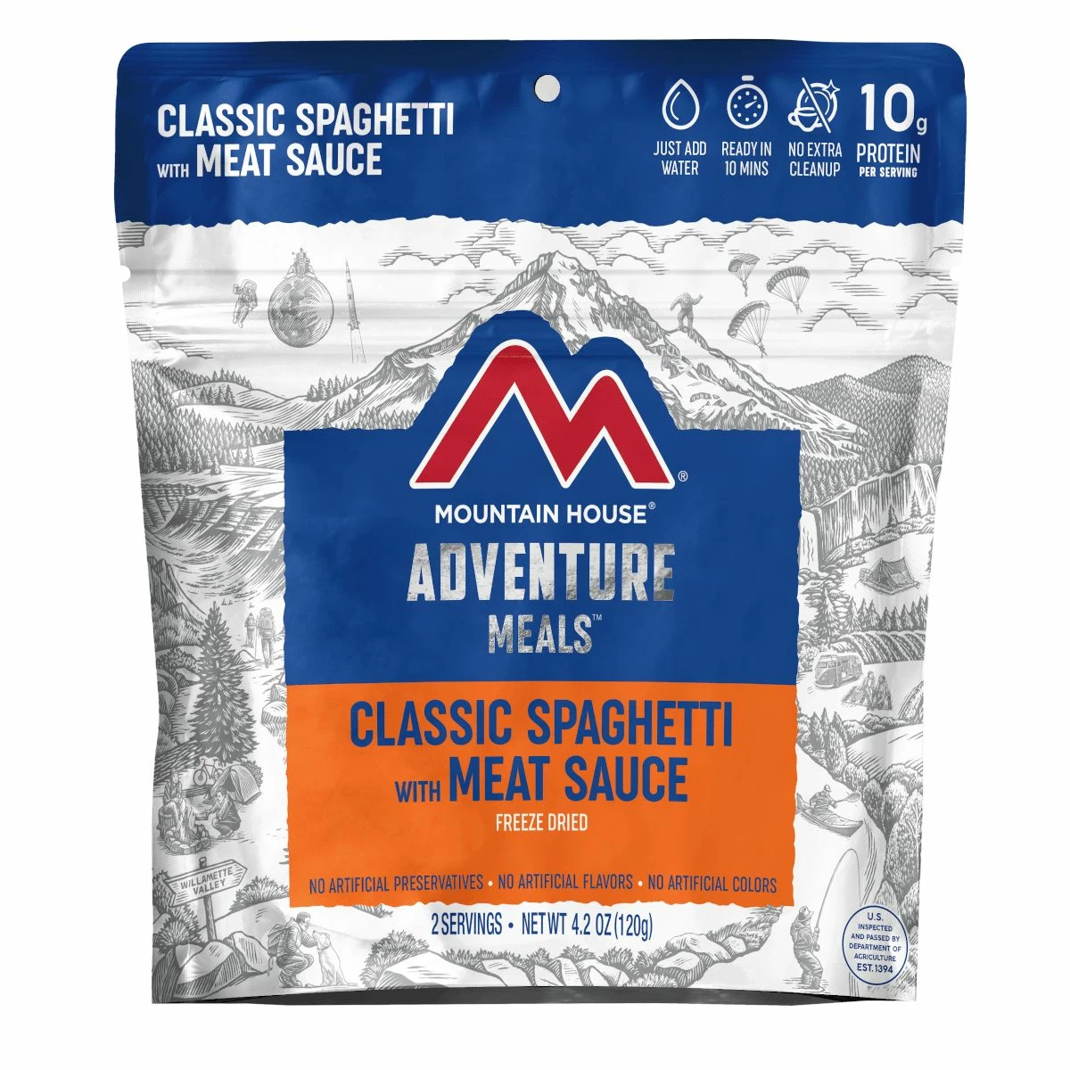 Mountain House Classic Spaghetti With Meat Sauce 1 Mountain House Classic Spaghetti With Meat Sauce
