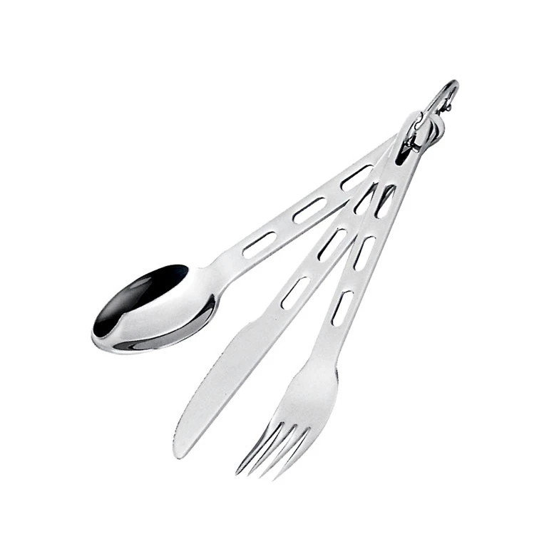 GSI Outdoors Stainless 3 Pc. Ring Cutlery Set 1 GSI Outdoors Stainless 3 Pc. Ring Cutlery Set