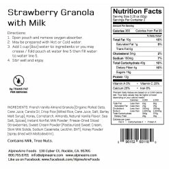 AlpineAire Foods Strawberry Granola With Milk -Climbing Accessories Outlet Shop strawberry granola with milk 83877.1626822290