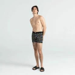 Saxx Daytripper Boxer Fly - Men's -Climbing Accessories Outlet Shop sxbb11f fbb 2body f sp22 FUN BITS BLACK rsz 15288.1657575900