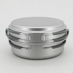 Keith 2-Piece Titanium Pot And Pan Cook Set -Climbing Accessories Outlet Shop ti6016 2 68585.1653507572