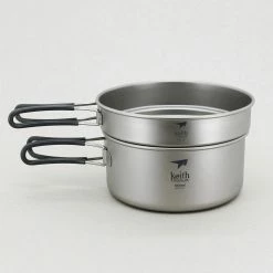Keith 2-Piece Titanium Pot And Pan Cook Set -Climbing Accessories Outlet Shop ti6016 35989.1653507572 scaled
