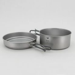 Keith 2-Piece Titanium Pot And Pan Cook Set -Climbing Accessories Outlet Shop ti6017 1 1 26272.1653507572 scaled