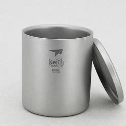 Keith Double-Wall Titanium Mug With Lid 10 Keith Double-Wall Titanium Mug With Lid -Climbing Accessories Outlet Shop ti81 2.png 95647.1650406118