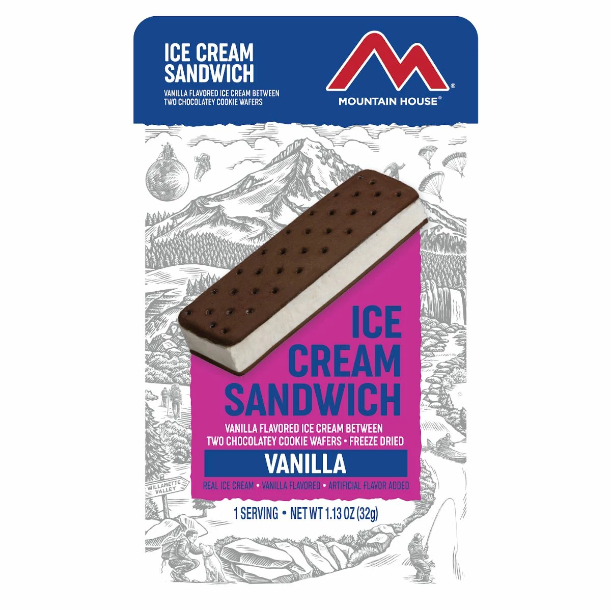 Mountain House Vanilla Ice Cream Sandwich 1 Mountain House Vanilla Ice Cream Sandwich