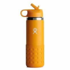 Hydro Flask 20 Oz. Kids Wide Mouth W/ Flex Straw Lid & Boot -Climbing Accessories Outlet Shop w20bswbb starfish 804x1282 rsz 28962.1654196957