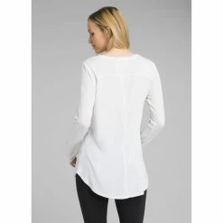 Prana Foundation Long Sleeve Tunic - Women's (Fall 2020) 6 Prana Foundation Long Sleeve Tunic - Women's (Fall 2020) -Climbing Accessories Outlet Shop w23170184 white alt 2 sq 62877.1653672667