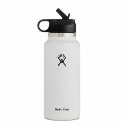 Hydro Flask 32 Oz. Wide Mouth W/ Straw Lid (Fall 2022) 14 Hydro Flask 32 Oz. Wide Mouth W/ Straw Lid (Fall 2022) -Climbing Accessories Outlet Shop w32sw2 white rsz 30394.1673472958