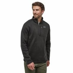 Patagonia Better Sweater 1/4 Zip - Men's 16 Patagonia Better Sweater 1/4 Zip - Men's -Climbing Accessories Outlet Shop wbf19 25523 blk om1 bcg 18605.1652136324